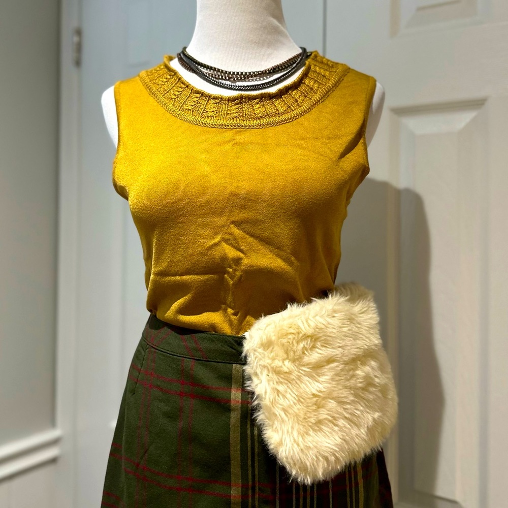 Vintage Oscar de la Renta Alpaca blend knit top
